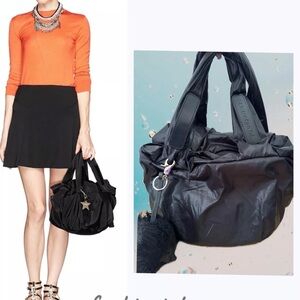 See By Chloe Joy Rider Black Nylon Shoulder Bag